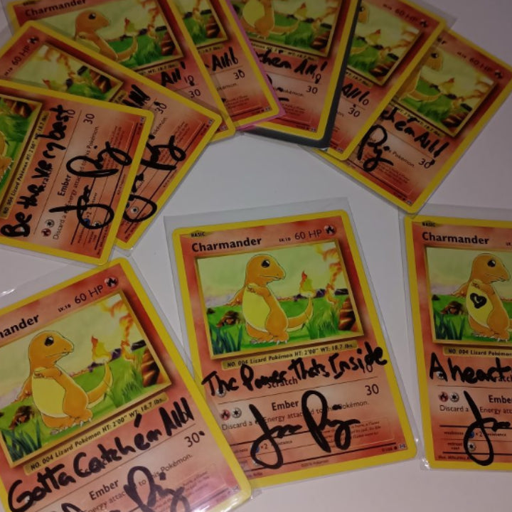 Autographed Evolutions Charmander Card