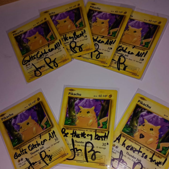 Autographed Evolutions Pikachu Card