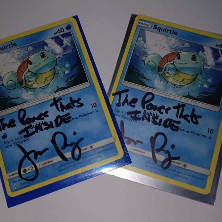 Autographed Squirtle Card