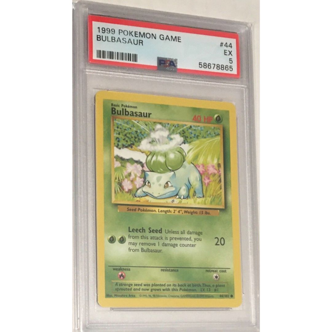 1999 Pokemon Original Base Set PSA 5 Bulbasaur