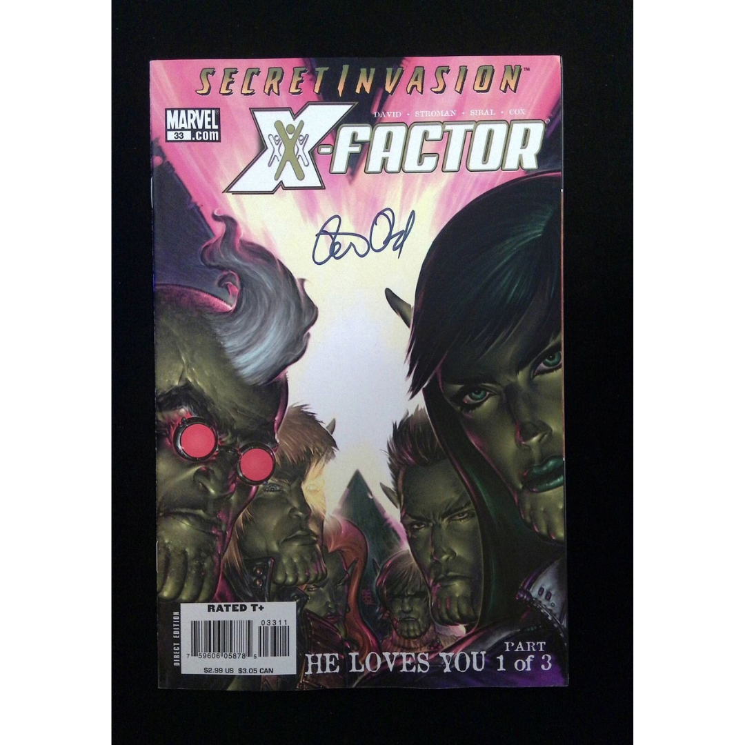 X-Factor #33 Marvel Comics 2008 Fn/Vf Signed By Peter David