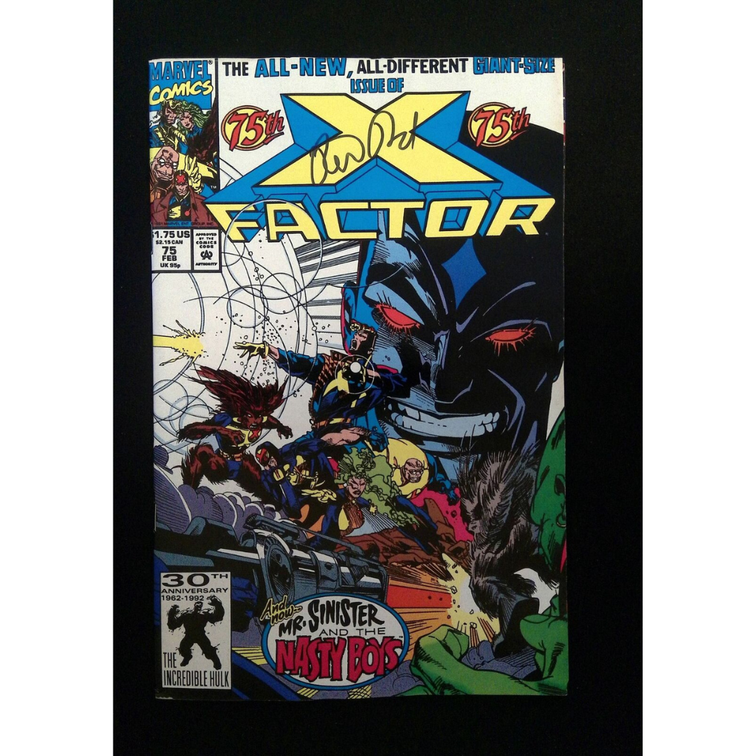 X-Factor #75 Marvel Comics 1992 Fn/Vf Signed By Peter David