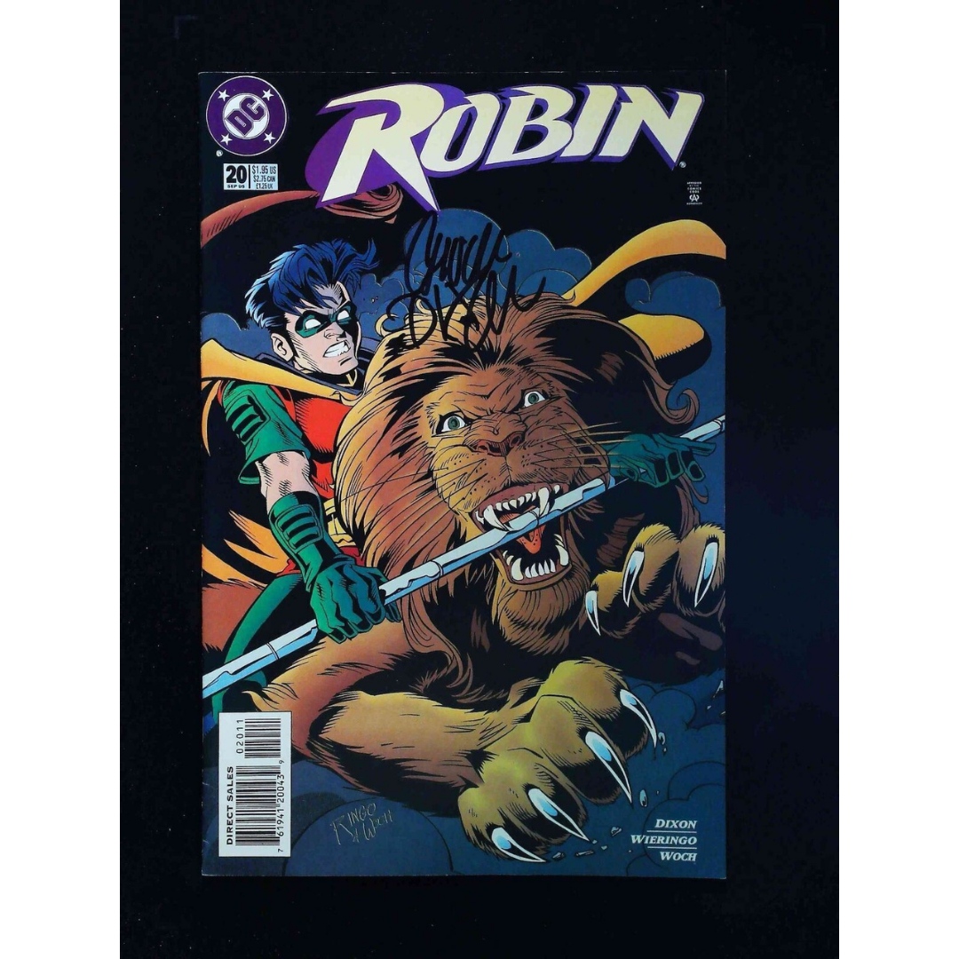 Robin #20 Dc Comics 1995 Vf+ Signed By Chuck Dixon