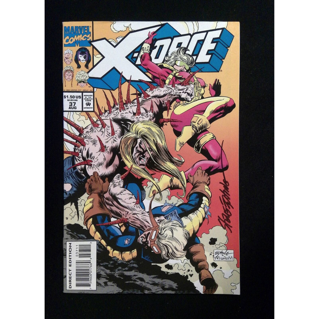 X-Force #37 Marvel Comics 1994 VF+ SIGNED STEVE EPTING