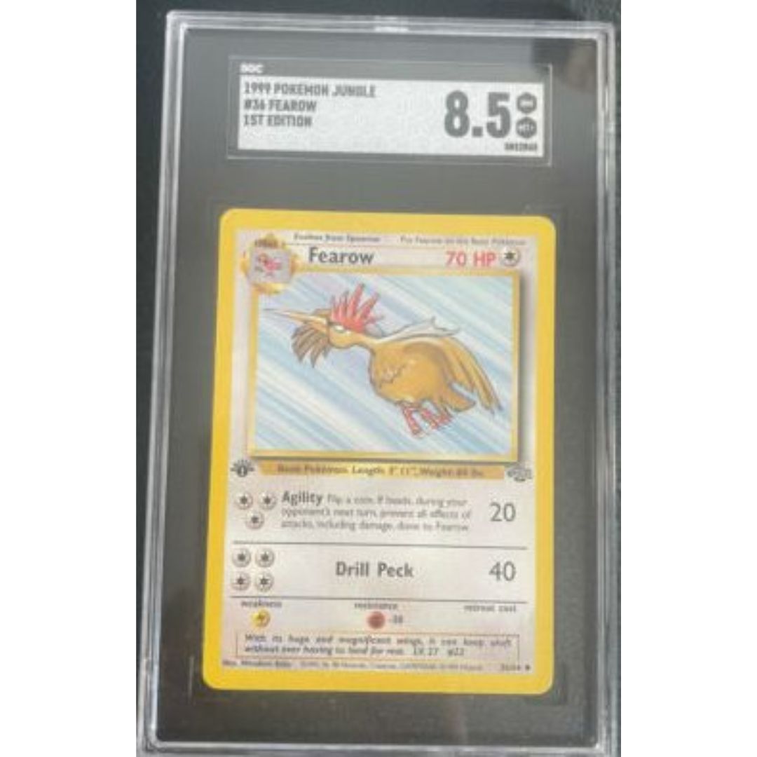 1st Edition Fearow Uncommon 1999 WOTC Jungle Set Pokémon SGC 8.5