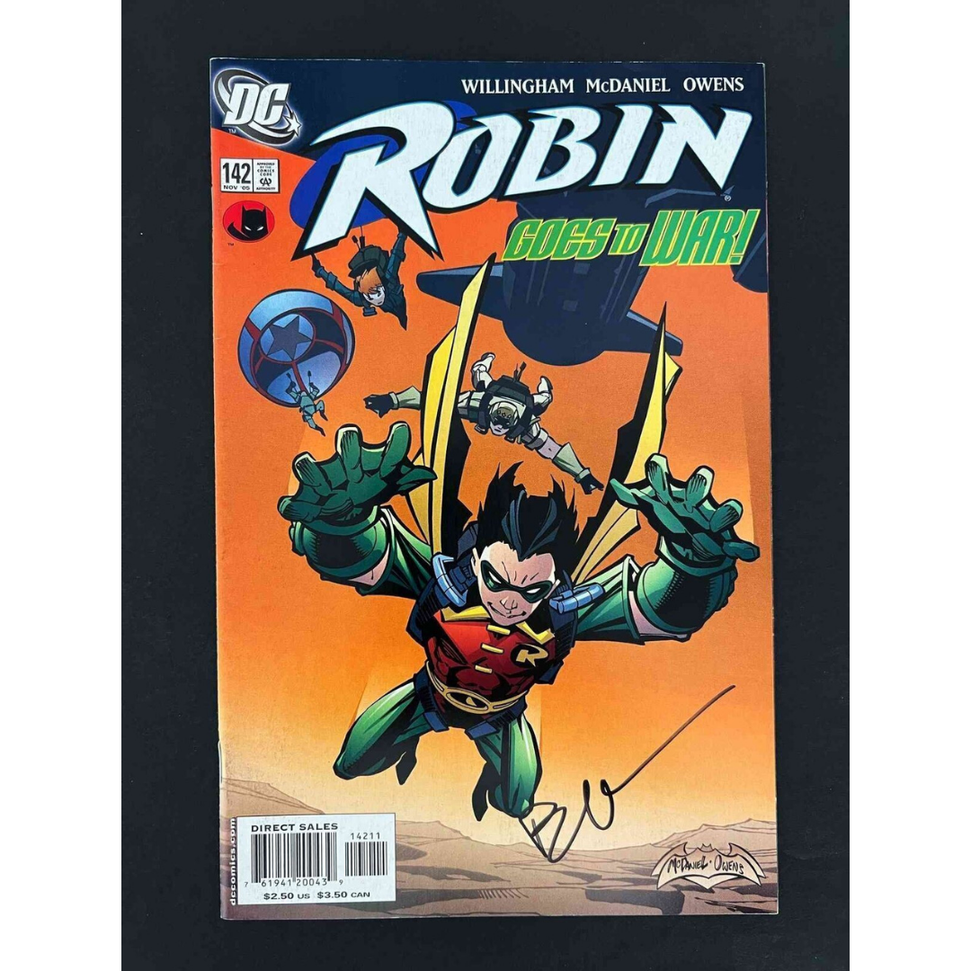 Robin #142 Dc Comics 2005 Vf+ Signed By Bill Willingham