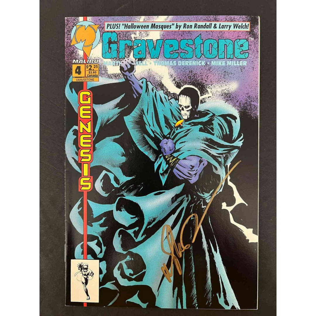 Gravestone #4 Malibu Comics 1993 Vf+ Signed