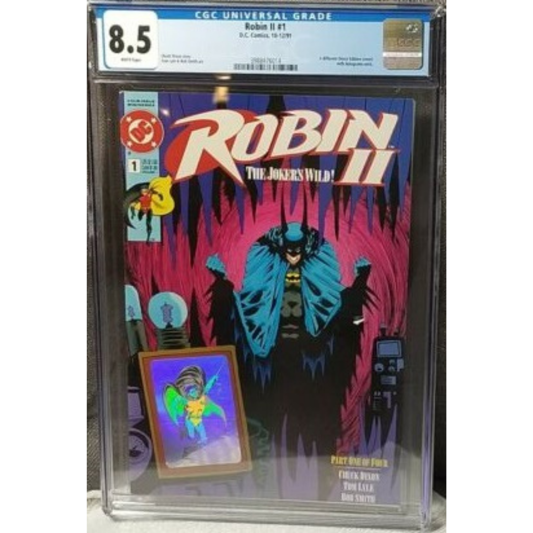 ROBIN II THE JOKER'S WILD 1 Batman Hologram Cover CGC 8.5