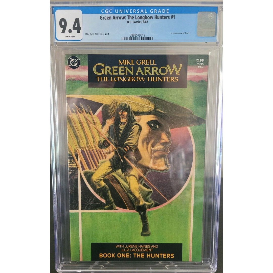 GREEN ARROW: LONGBOW HUNTERS #1 CGC 9.4 GRADED 1987 PRESTIGE FORMAT MIKE GRELL