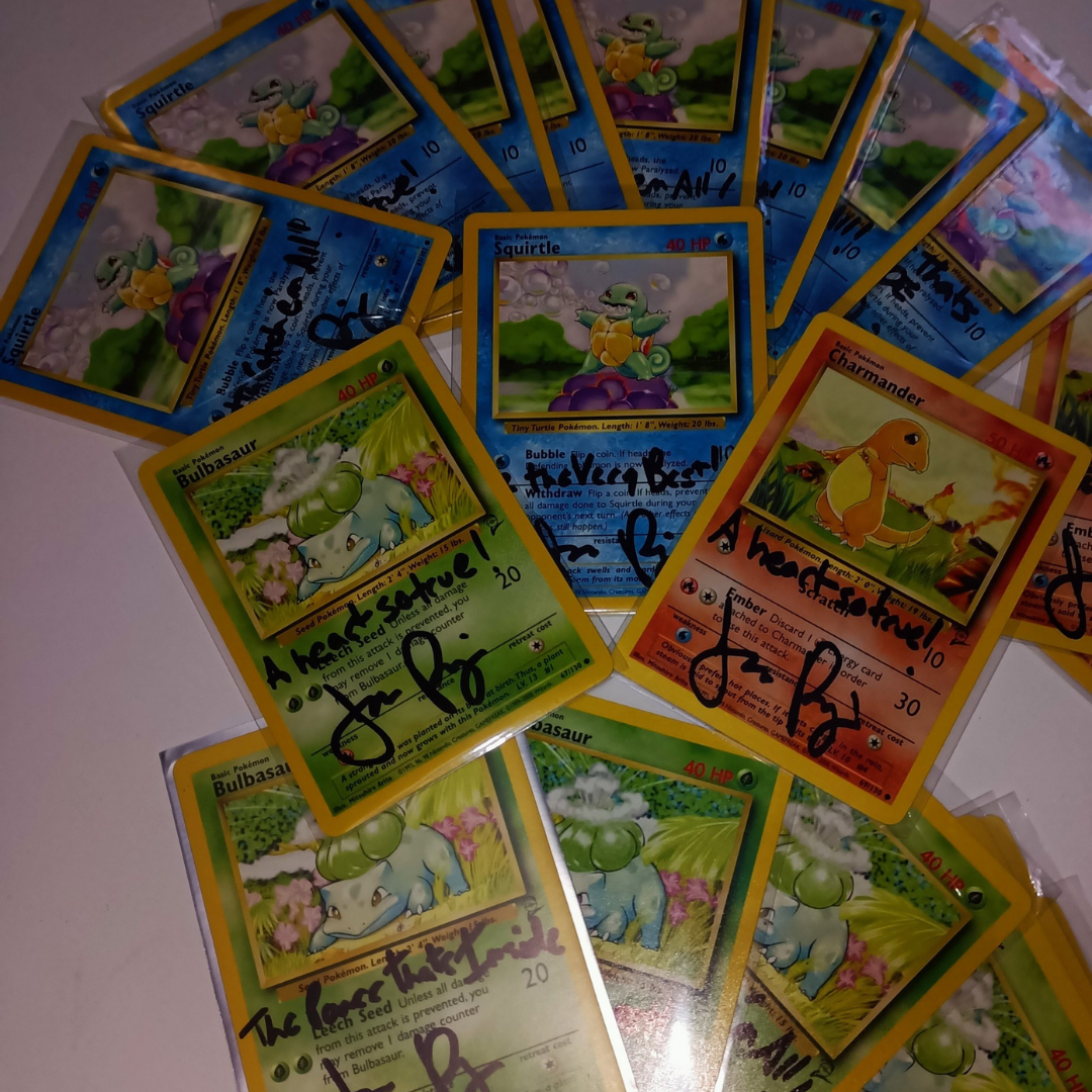 Autographed Vintage 1st Gen (3 Cards Set )