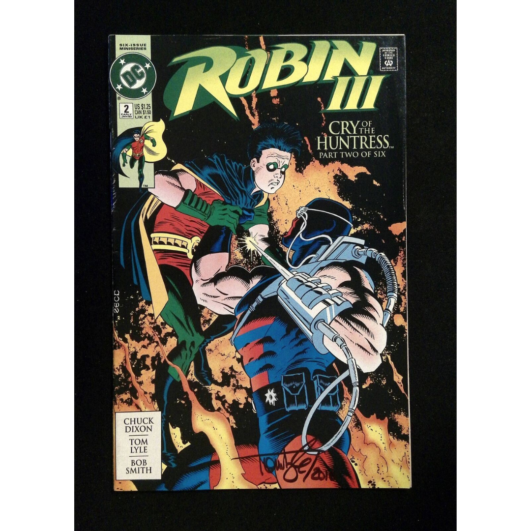 Robin Iii #2 DC Comics 1993 VF Signed By Tom Lyle