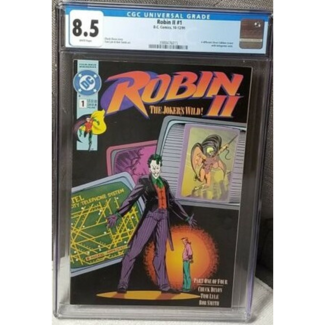 Robin II: The Joker's Wild! #1 (Oct, 1991) Chuck Dixon Hologram CGC 8.5