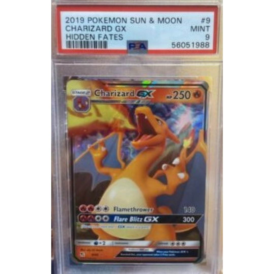 Charizard GX #9 Hidden Fates Holo - Pokemon Card - PSA 9