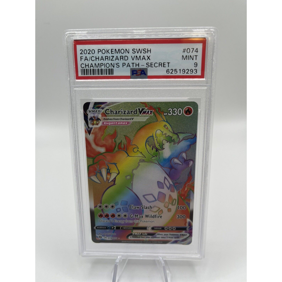 Charizard Vmax Secret Rare PSA 9- Rainbow - Champions Path