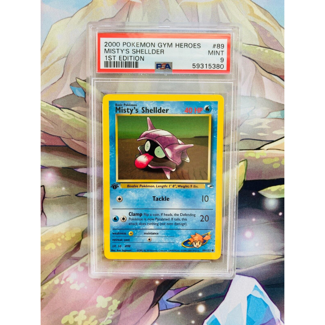 Pokemon PSA 9 Misty's Shellder