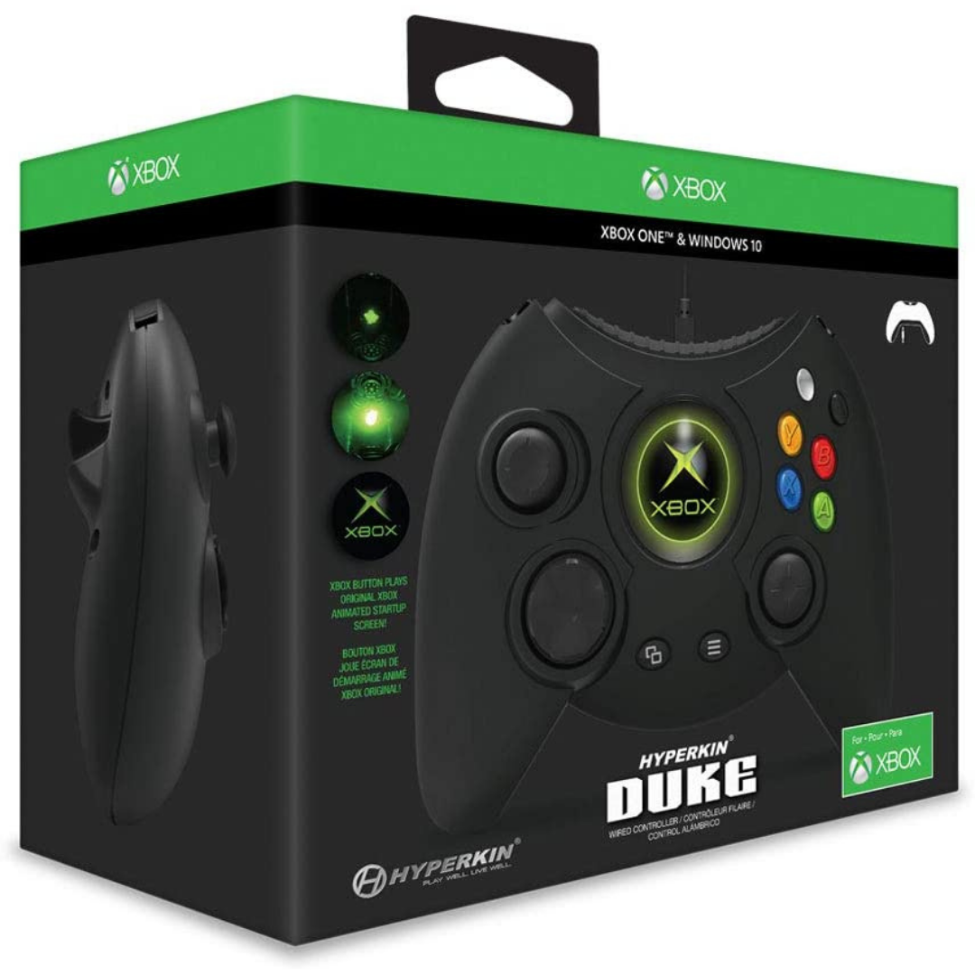 Hyperkin Duke Wired Controller for Xbox One/ Windows 10 PC ( Black ) - Officially Licensed by Xbox