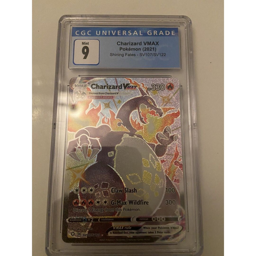 2021 Pokémon Charizard VMax Shining Fates Graded CGC 9 MINT