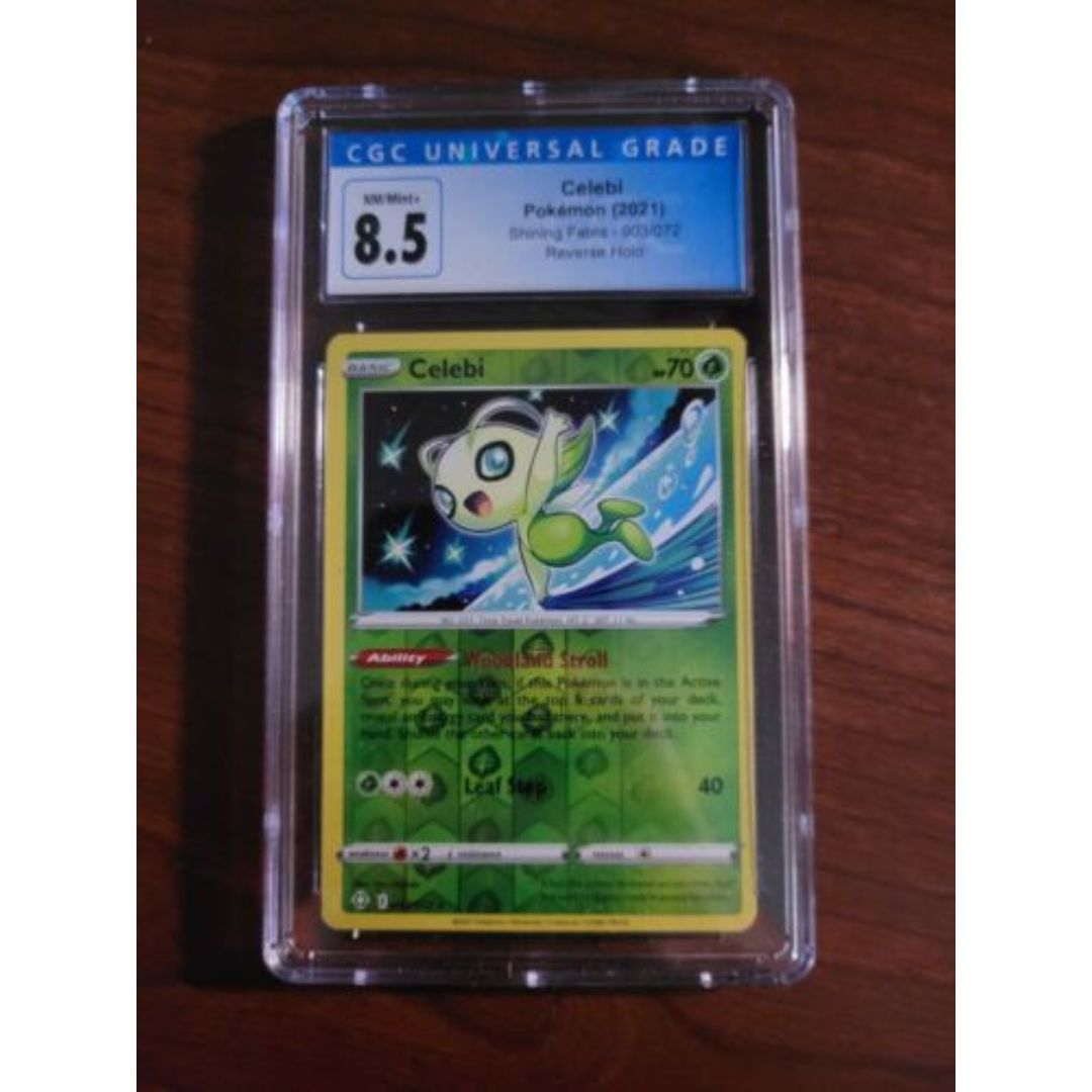 2021 Pokemon Shining Fates Celebi Reverse Holo 003/072 CGC 8.5