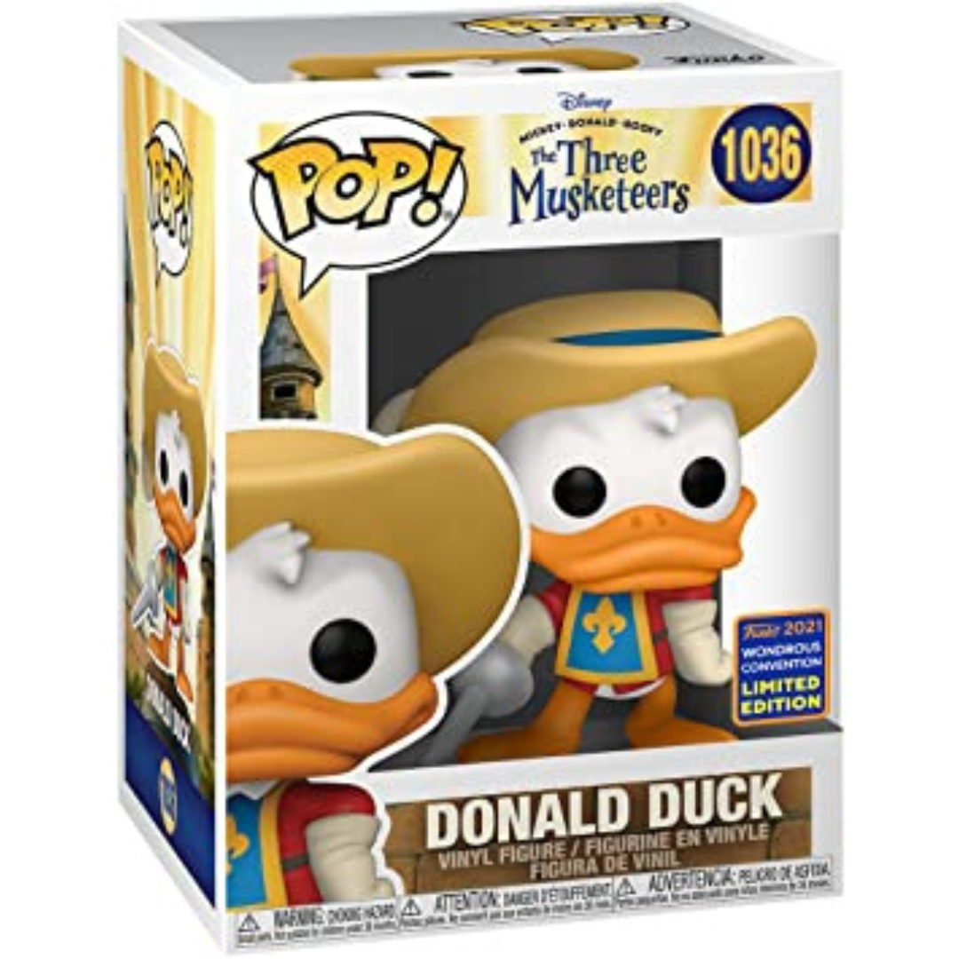 Funko Pop! Disney: The Three Musketeers - Donald Duck, 2021 Wonderous Con Exclusive