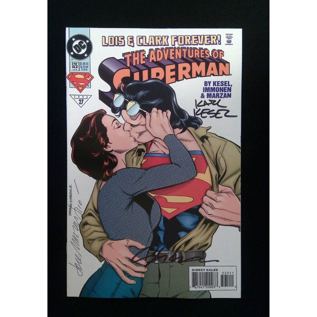 Adventures Of Superman #525 Dc Comics 1995 Vf+ Signed By Karl Kesel