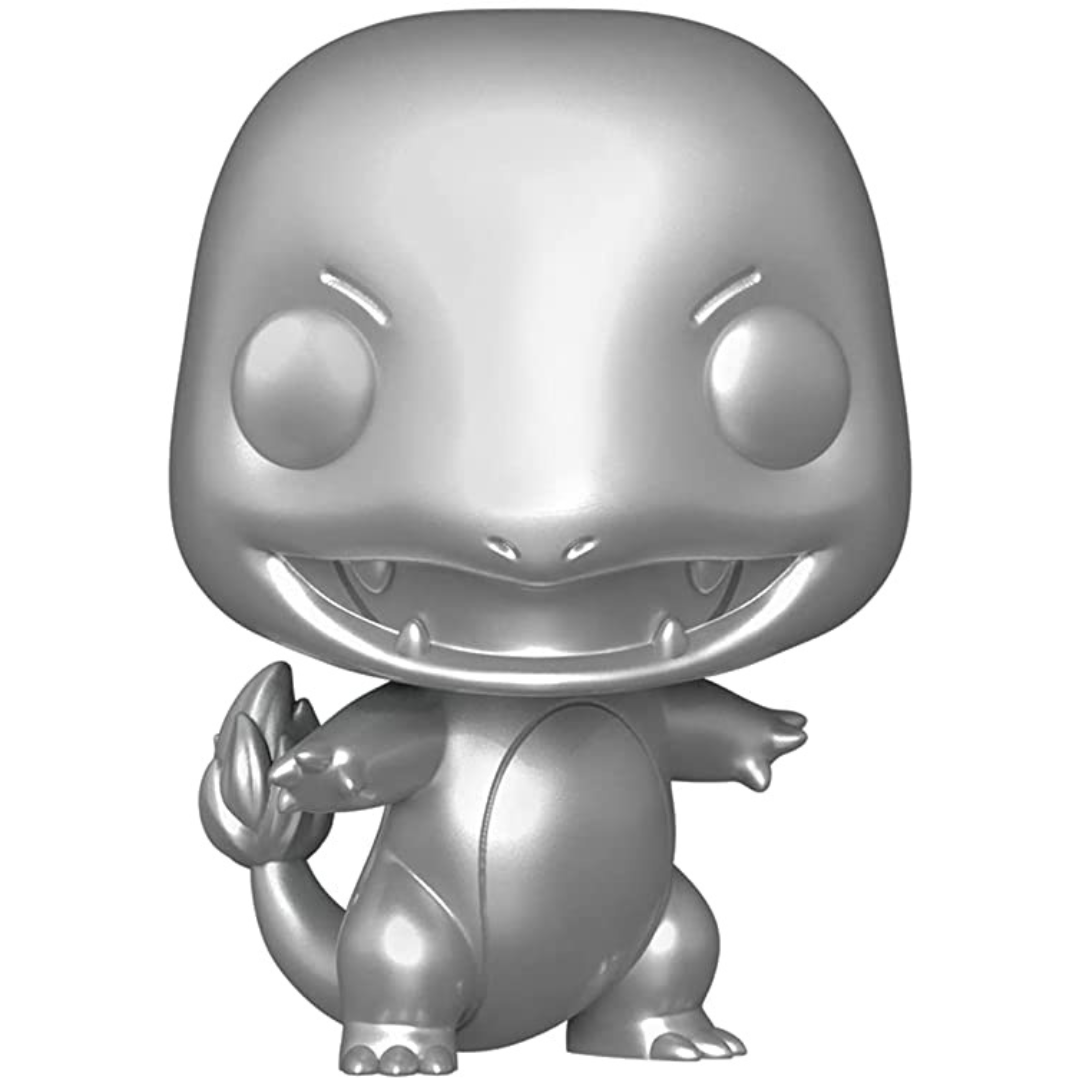 Funko Pop! Games: Pokemon - Charmander (Silver Metallic) 3.75 inches