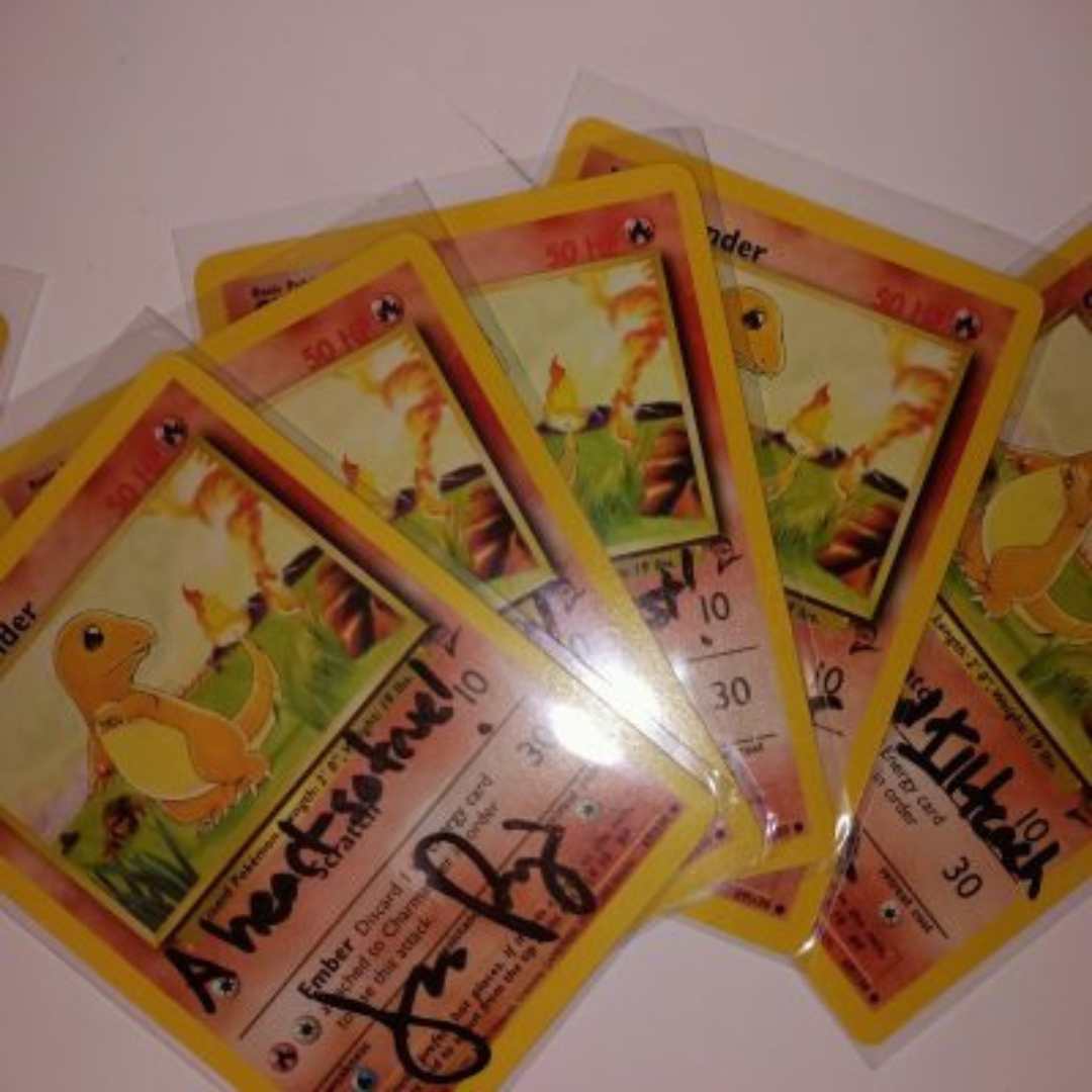 Autographed Vintage 1st Gen Charmander