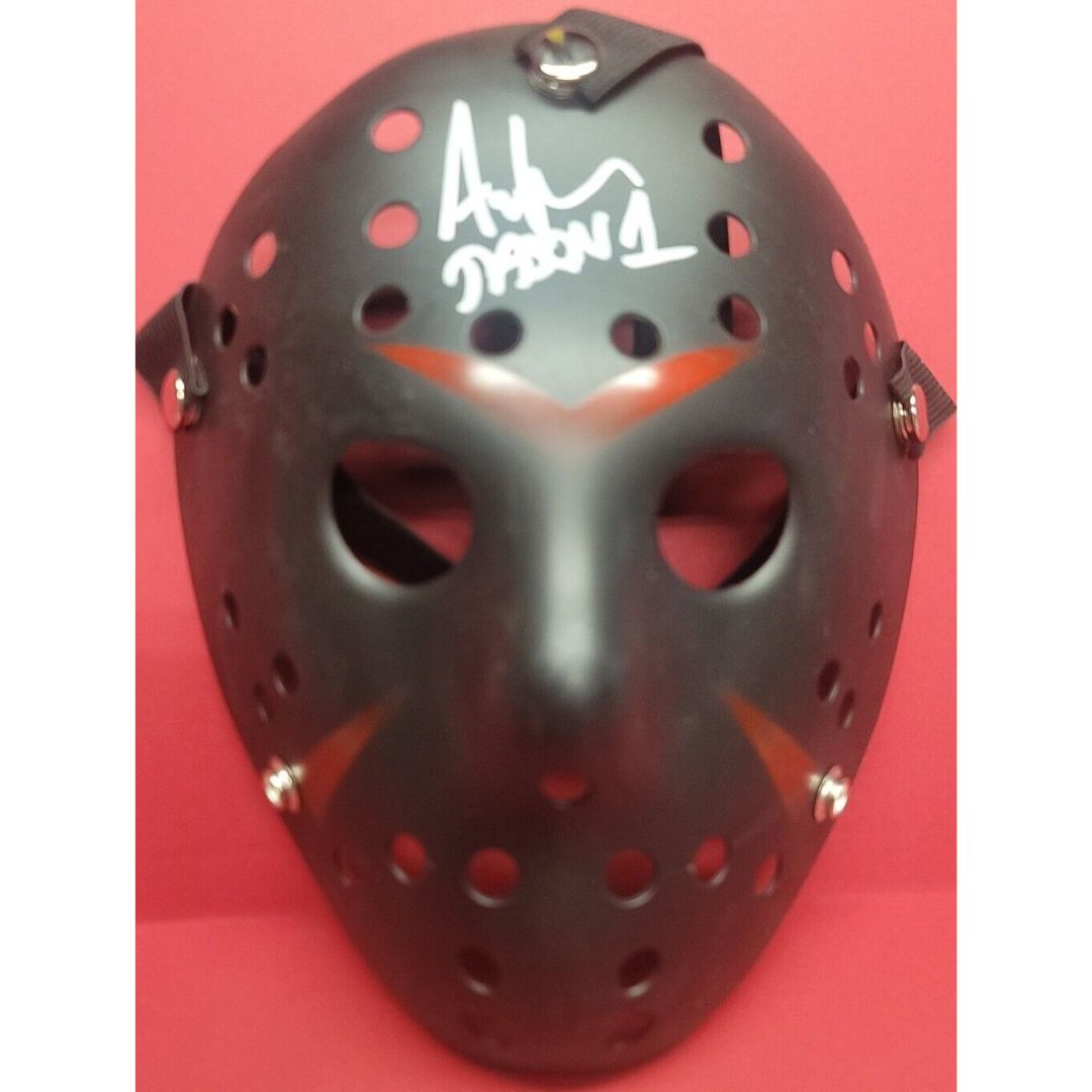 ARI LEHMAN Signed FRIDAY 13TH Black Mask. JSA Witness