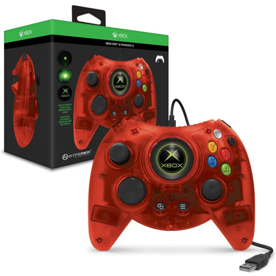 Hyperkin Duke Wired Controller for Xbox One/ Windows 10 PC (Red Limited Edition) - Officially Licensed By Xbox