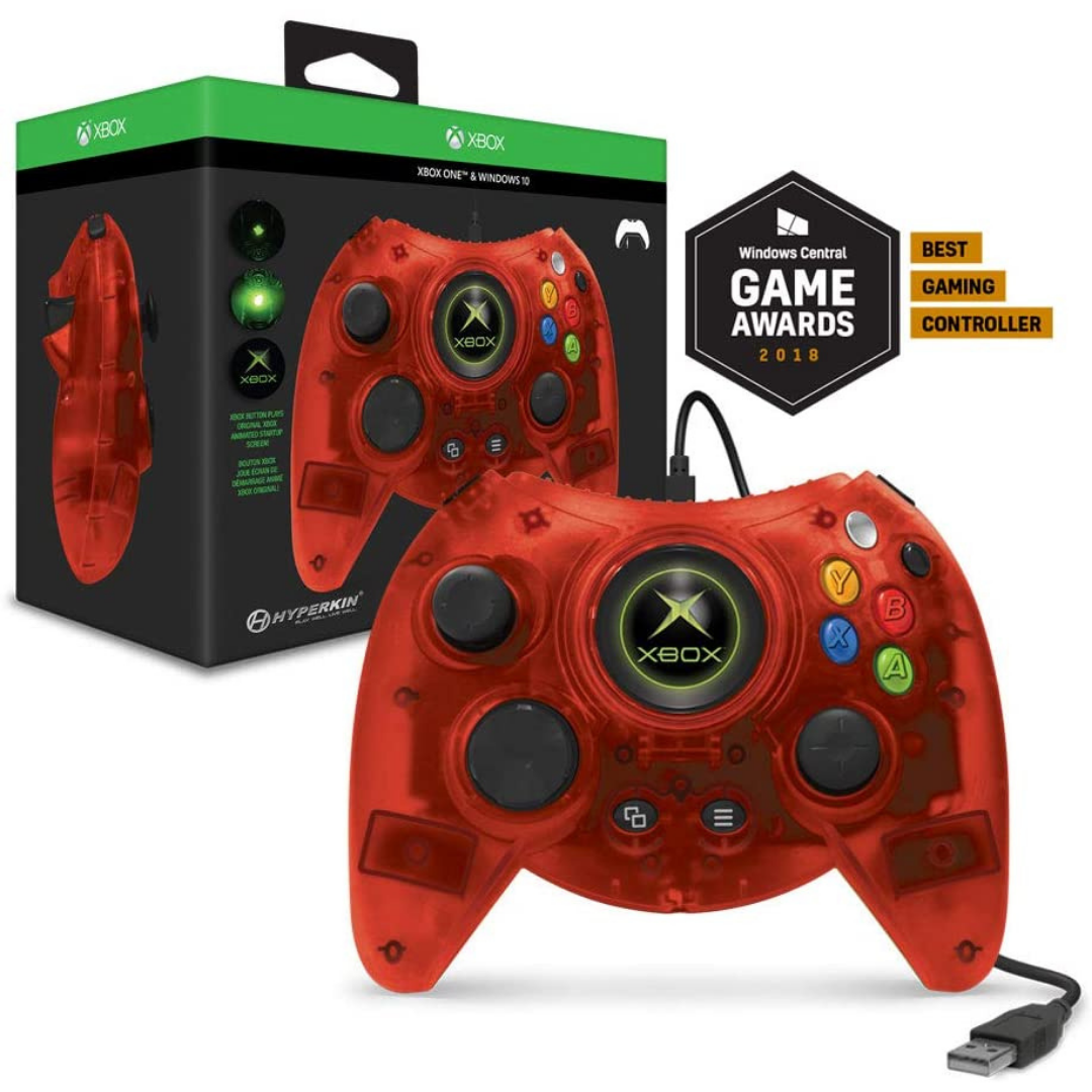 Hyperkin Duke Wired Controller for Xbox One/ Windows 10 PC (Red Limited Edition) - Officially Licensed By Xbox