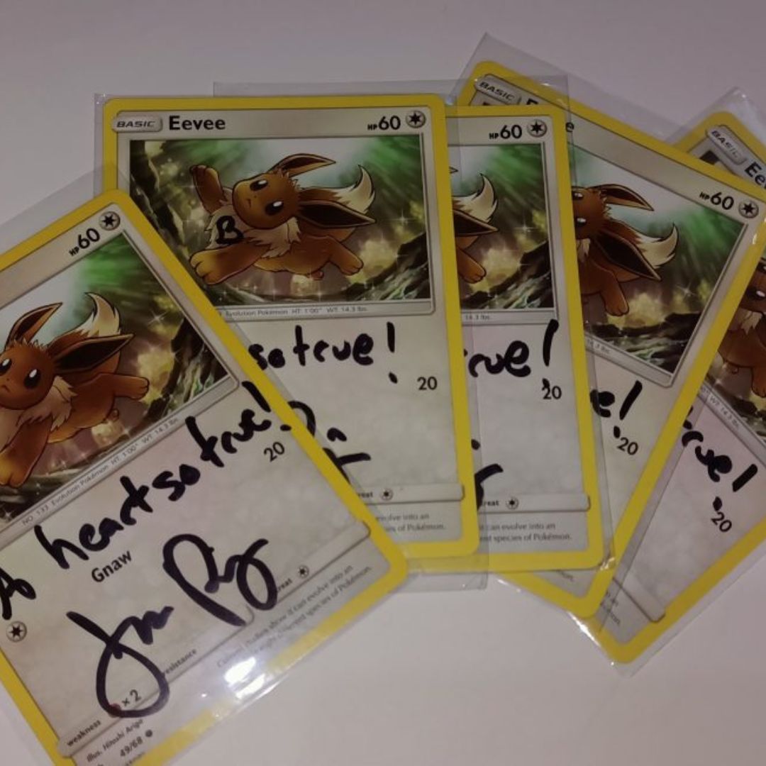 Autographed Eevee Card