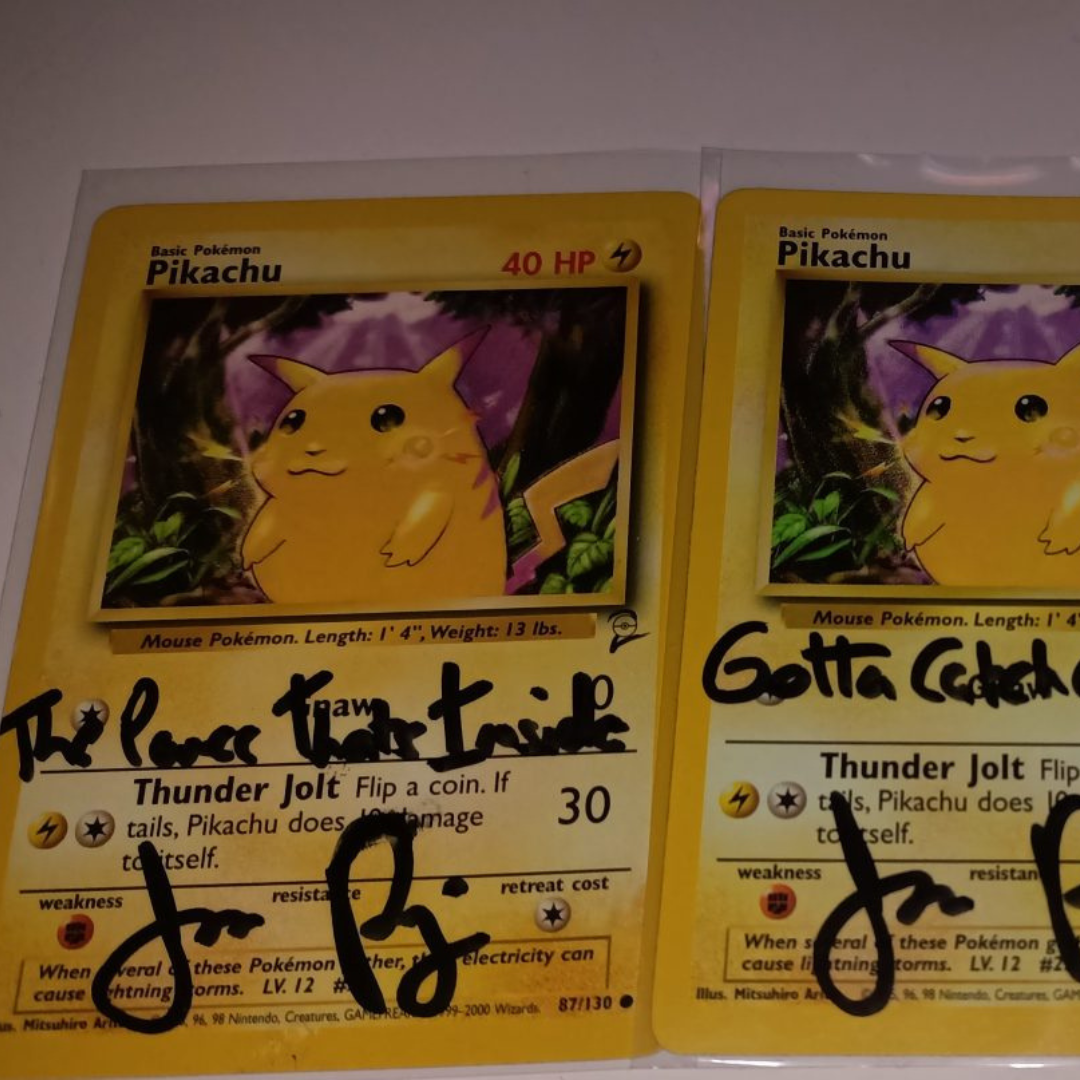 Autographed Vintage 1st Gen Pikachu