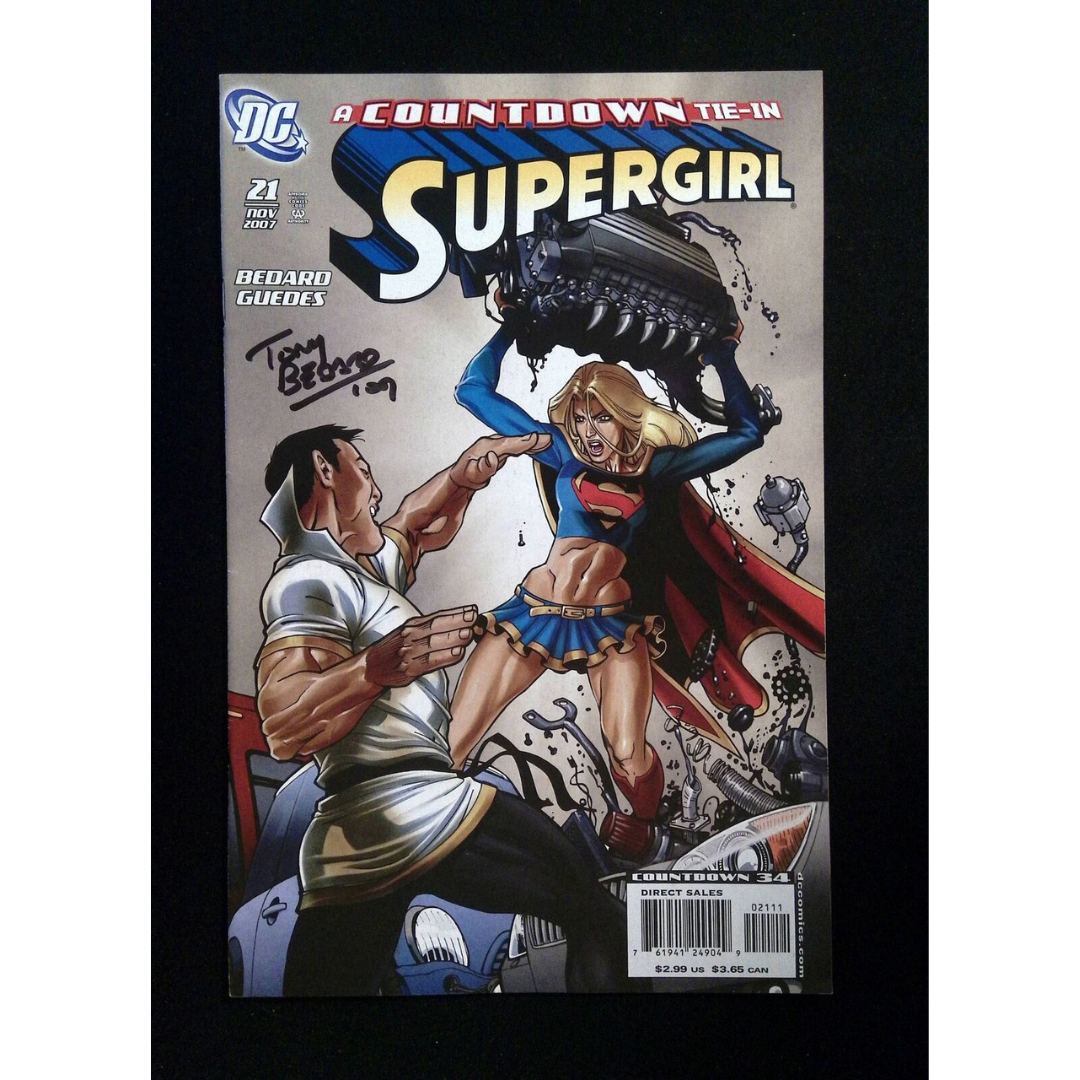 Supergirl #21 (4TH SERIES) DC Comics 2007 VF+ SIGNED BY TONY BEDARD