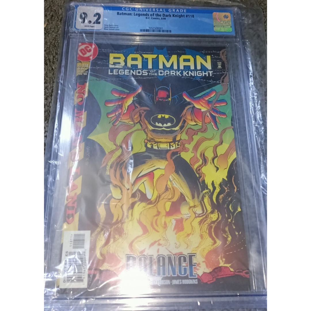 Batman: Legend of the Dark Knight #118 - 1999 - Graded 9.2 - DC Comics