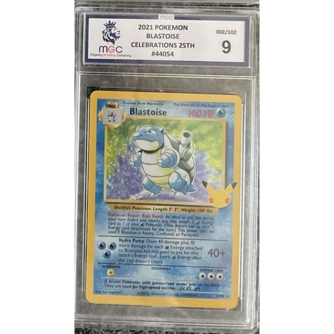 Pokemon 25th Anniversary Celebrations Blastoise Graded 9