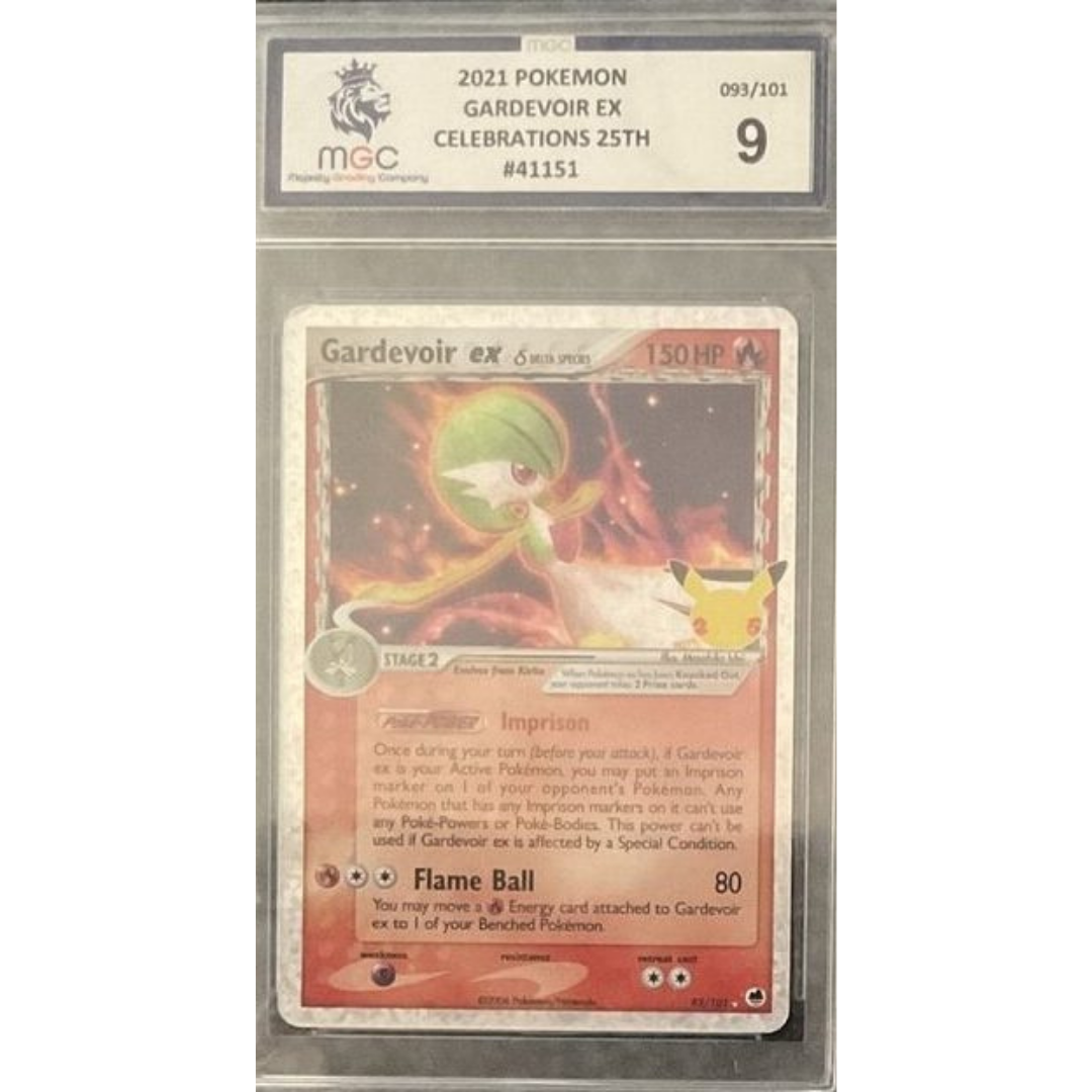 Pokemon 25th Anniversary Celebrations Gardevoir EX Graded 9