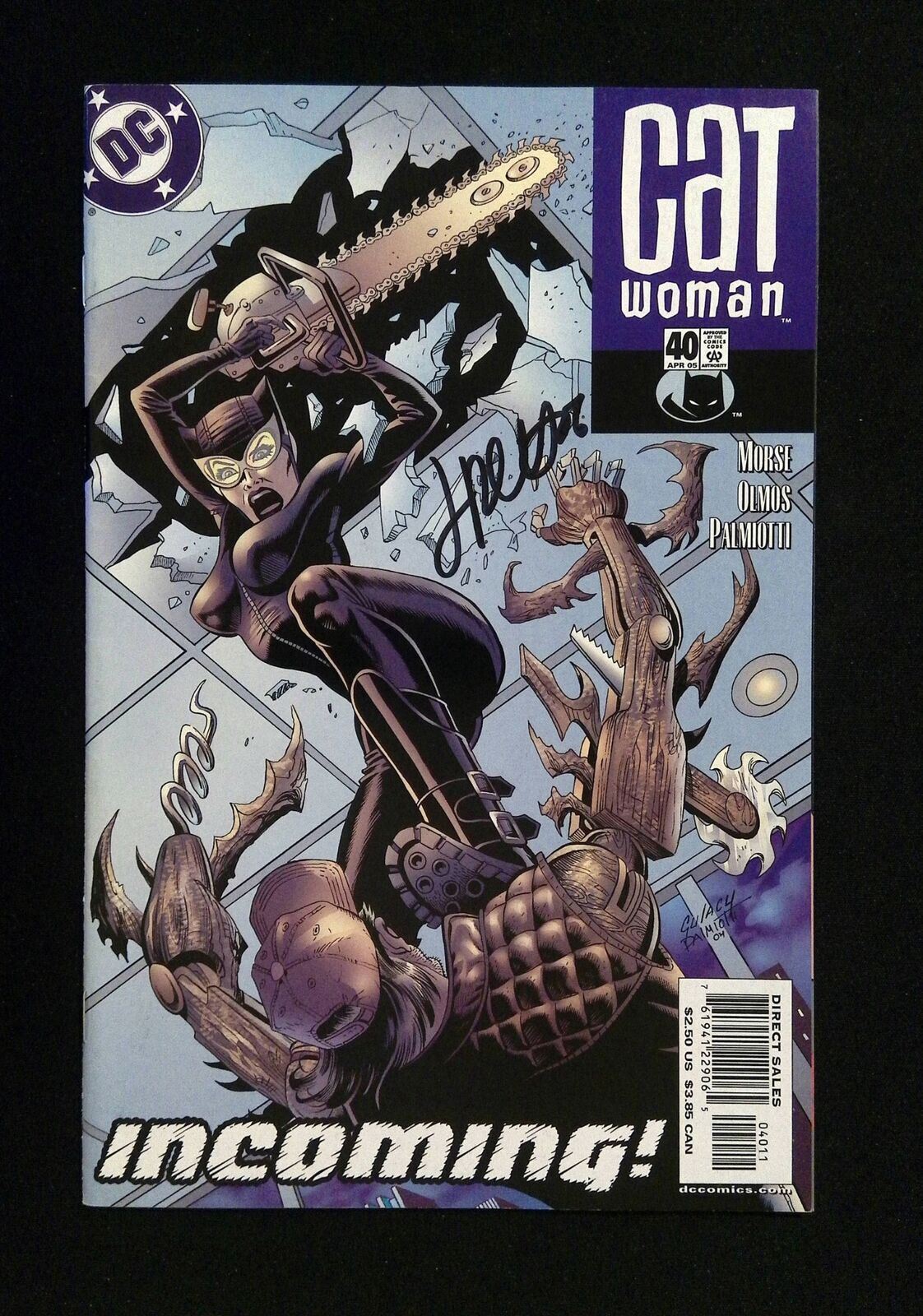 Catwoman #40 (3Rd Series) Dc Comics 2005 Vf+ Signed By Jimmy Palmiotti