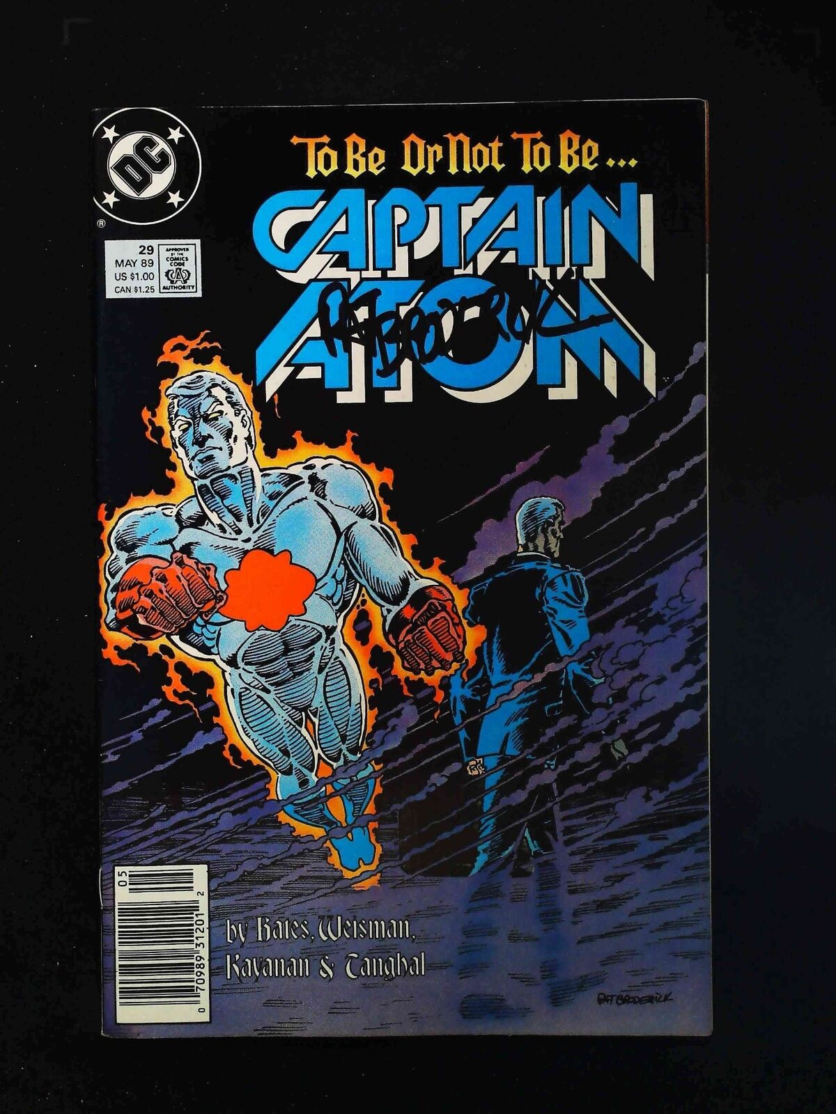 CAPTAIN ATOM #29 DC COMICS 1989 VF NEWSSTAND SIGNED BY PAT BRODERICK